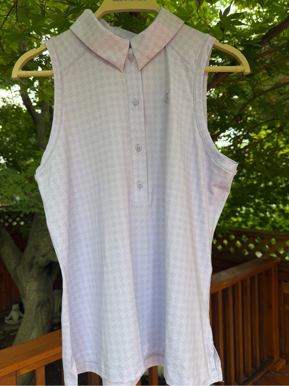 lululemon athletica Sleeveless Polo Tank in Light Lavender